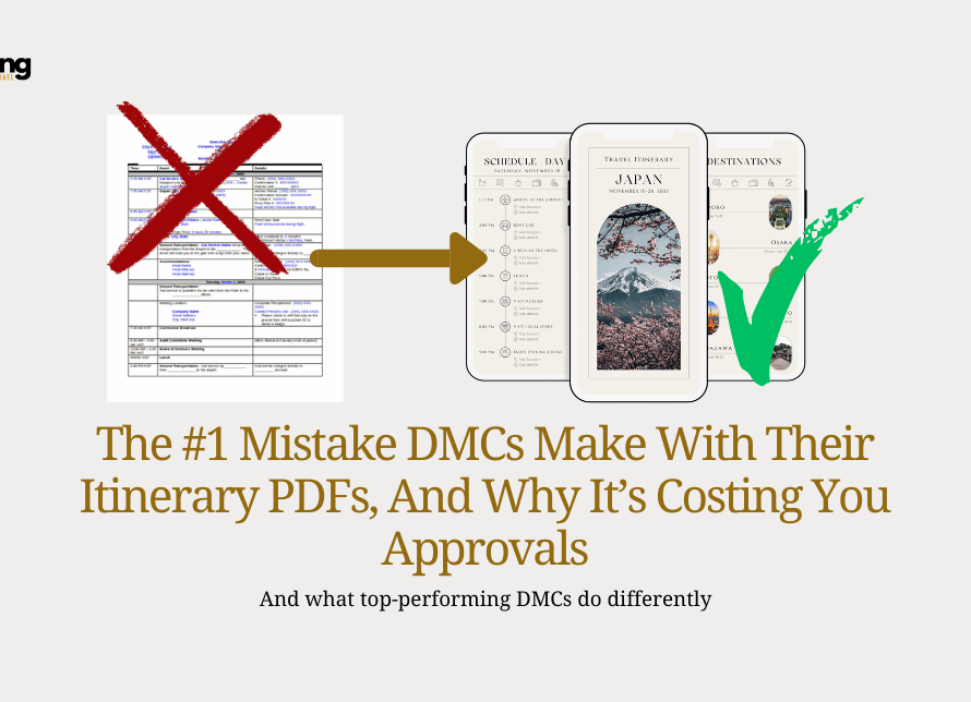 The #1 Mistake DMCs Make With Itinerary PDFs (And How to Fix It)