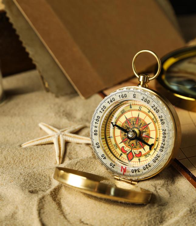 Columbus Day. Vintage accessories for sea voyages